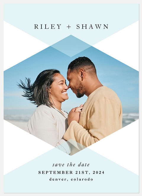 Mod Symmetry  Save the Date Photo Cards