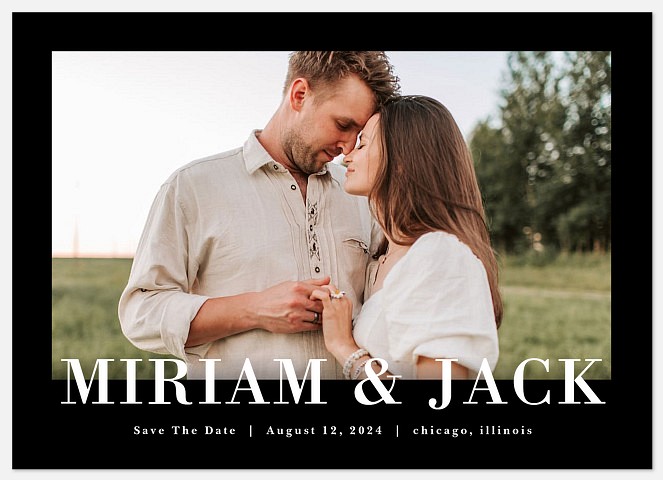 Statement Piece Save the Date Photo Cards