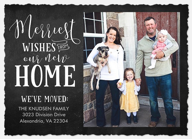  Chalkboard Wishes Holiday Photo Cards