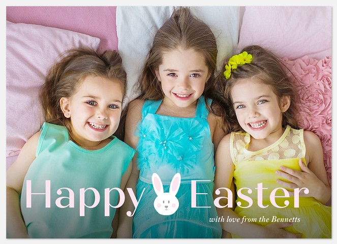 Hoppy Bunny Easter Photo Cards