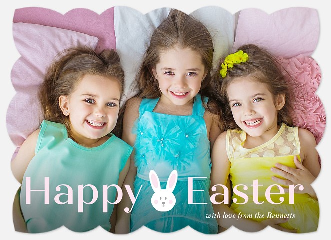 Hoppy Bunny Easter Photo Cards