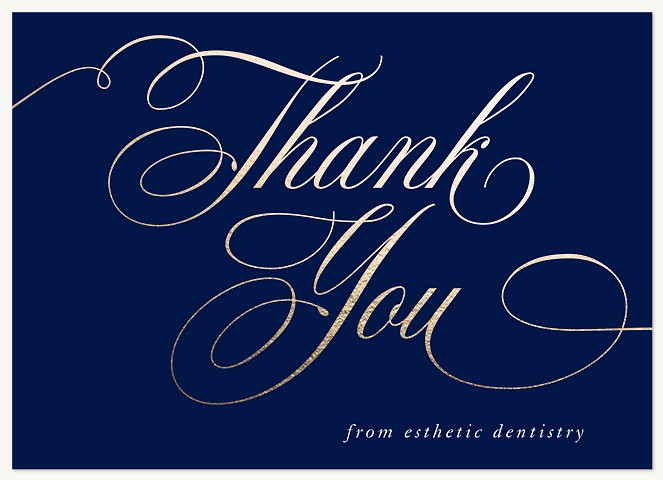 Fanciful Flourish Business Thank You Cards