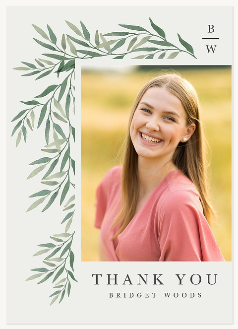 Soft Branches Thank You Cards 