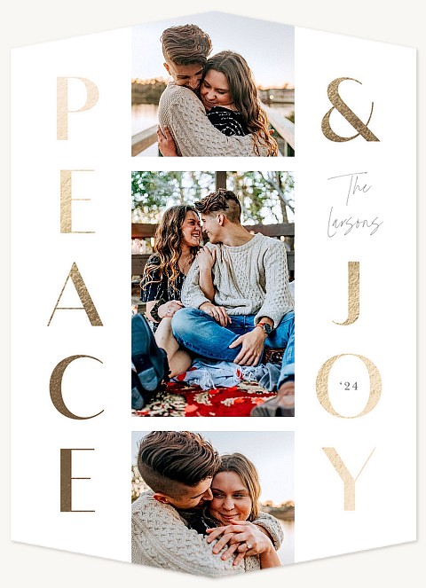 Center Stage Personalized Holiday Cards