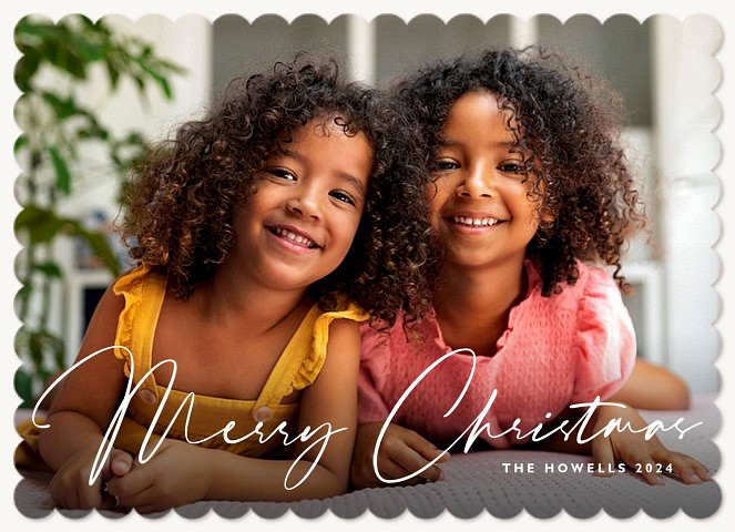 Modern Merry Personalized Holiday Cards