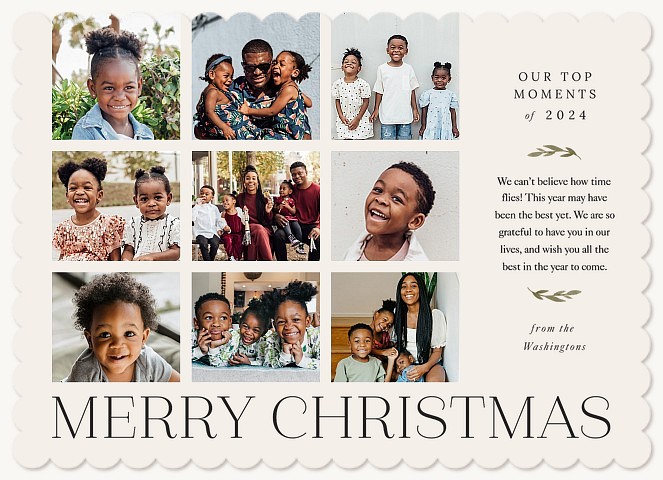 Top Moments Personalized Holiday Cards