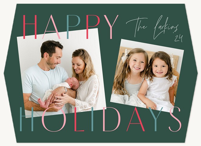 Holiday Hues Personalized Holiday Cards
