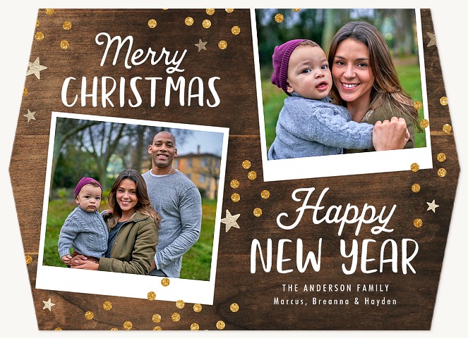 Cheerful Duo Personalized Holiday Cards