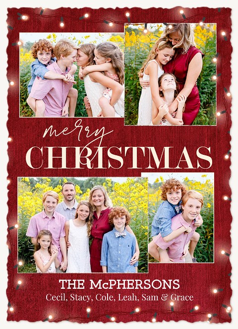 Barnyard Lights Personalized Holiday Cards