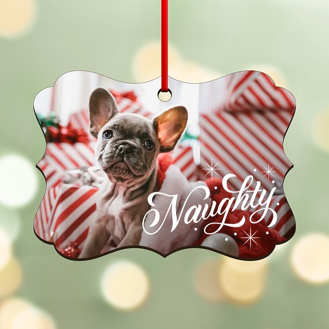Naughty Sparkles Personalized Ornaments