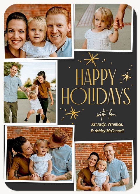 Twinkling Snapshots Personalized Holiday Cards