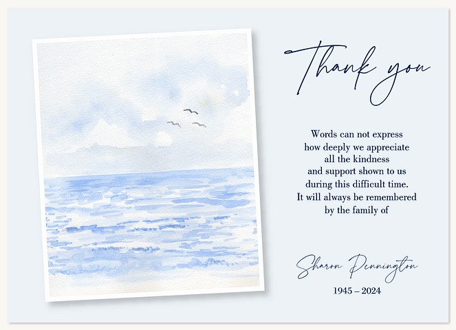 Scenic Coast Memorial & Sympathy Cards