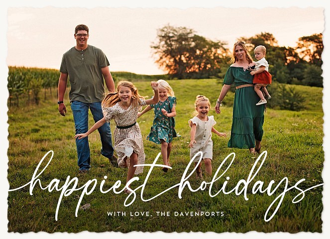 Happily Scripted Personalized Holiday Cards