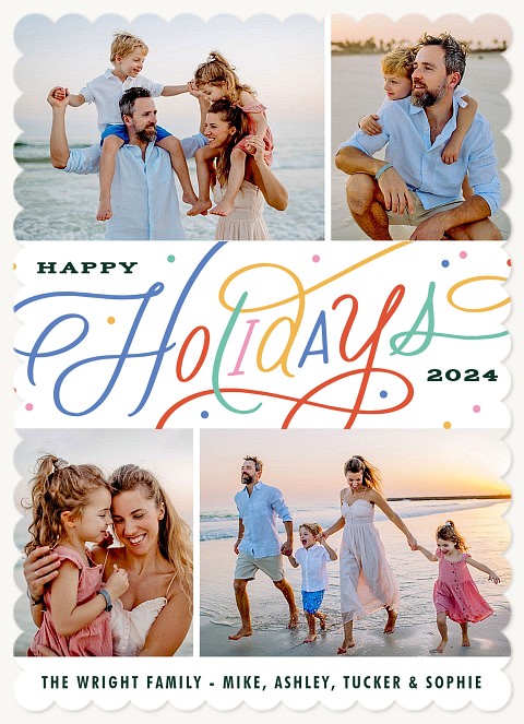 Bright & Cheery Personalized Holiday Cards