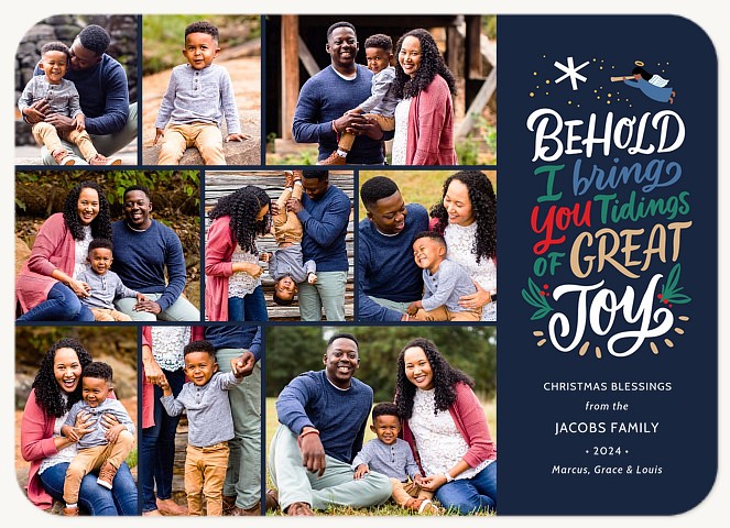 Behold Personalized Holiday Cards