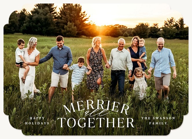 Merrier All Together Personalized Holiday Cards