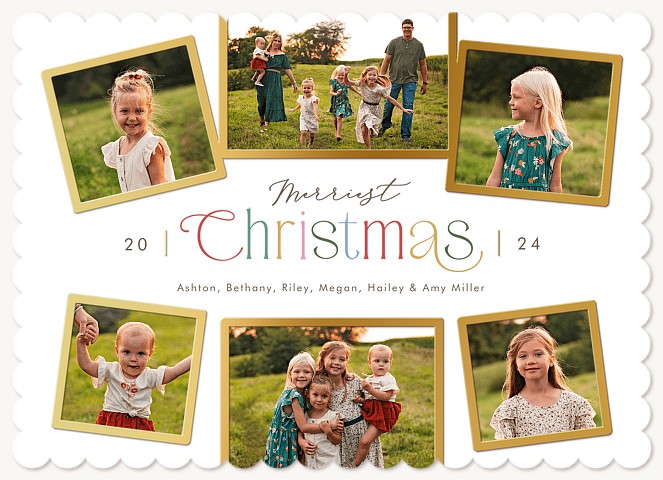 Colorful Mix Personalized Holiday Cards