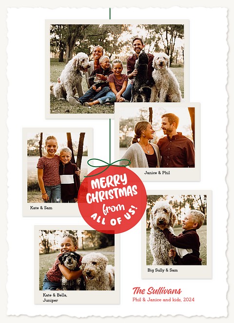 Polaroid Moments Personalized Holiday Cards