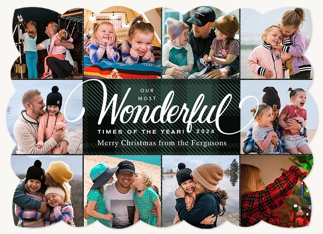Wonderful Times Personalized Holiday Cards