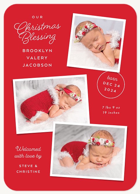 Christmas Blessing Personalized Holiday Cards