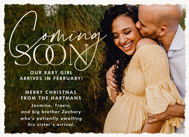 Coming Soon Personalized Holiday Cards
