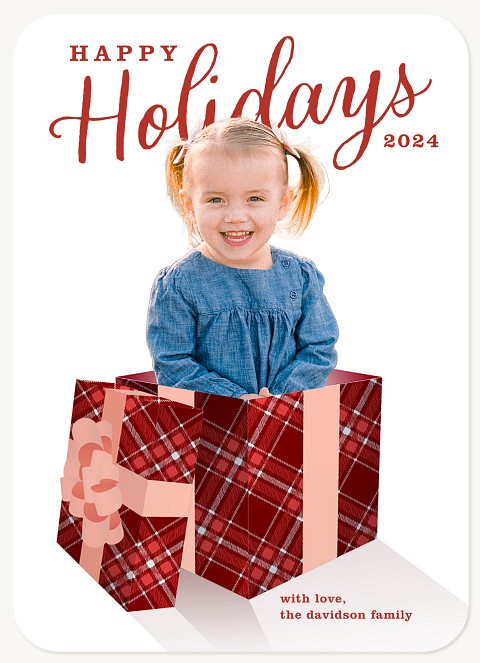 Gift Box Personalized Holiday Cards
