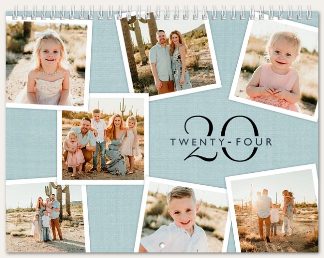 Soft Linen Calendar Custom Photo Calendars