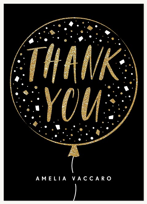 Confetti Balloon Thank You Cards 