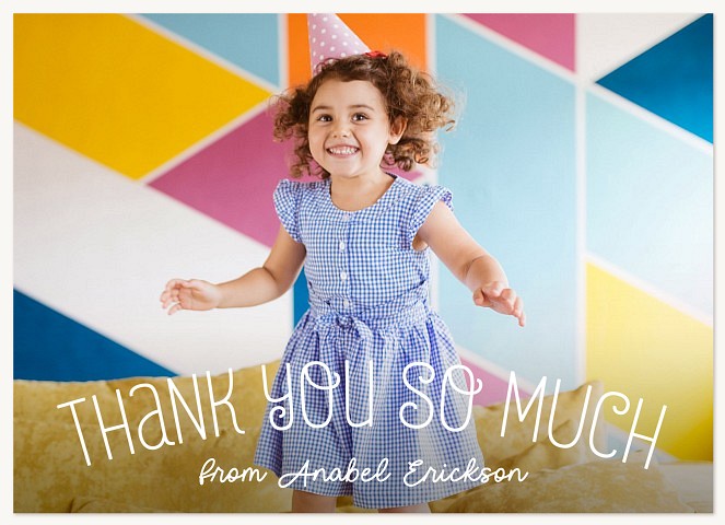 Arched Thanks Birthday Thank You Cards