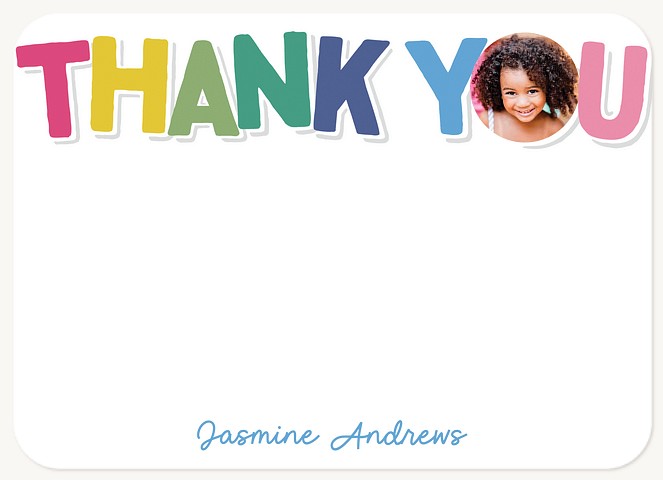 Rainbow Radiance Birthday Thank You Cards