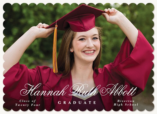 Traditional Name Graduation Cards