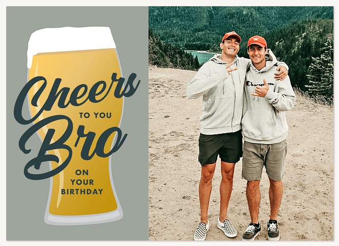 Cheers Bro Greeting Cards