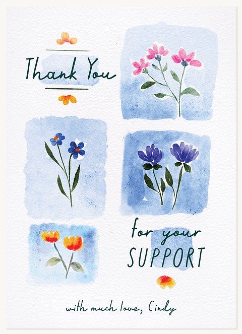 Watercolor Flowers Greeting Cards