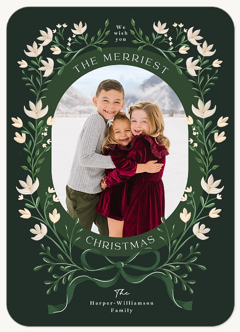 Adorned Frame Personalized Holiday Cards