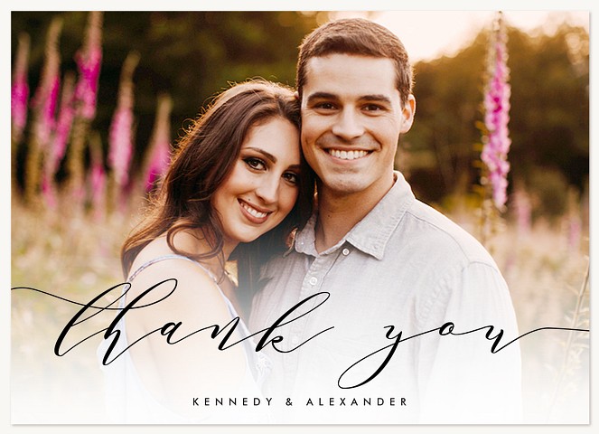 Stylish Celebration Wedding Thank You Cards