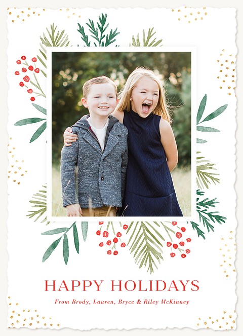 Festive Framing Photo Holiday Cards