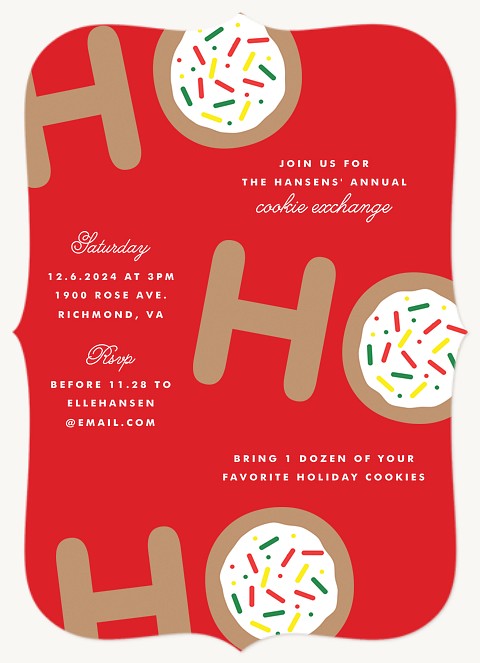 Ho Ho Ho Holiday Party Invitations