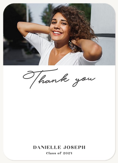 With Class Thank You Cards 