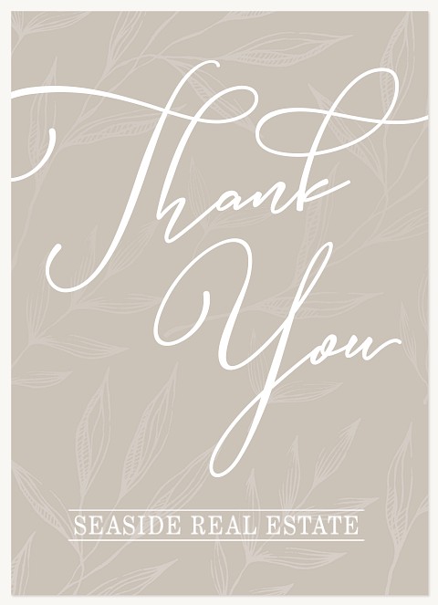 In Script Business Thank You Cards