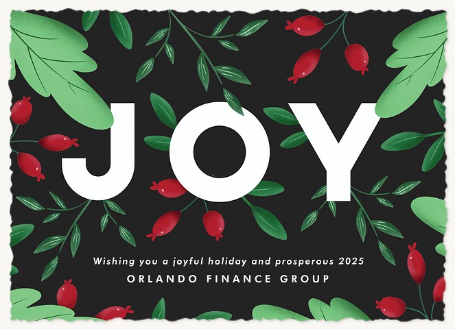 Foliage Joy Business Holiday Cards