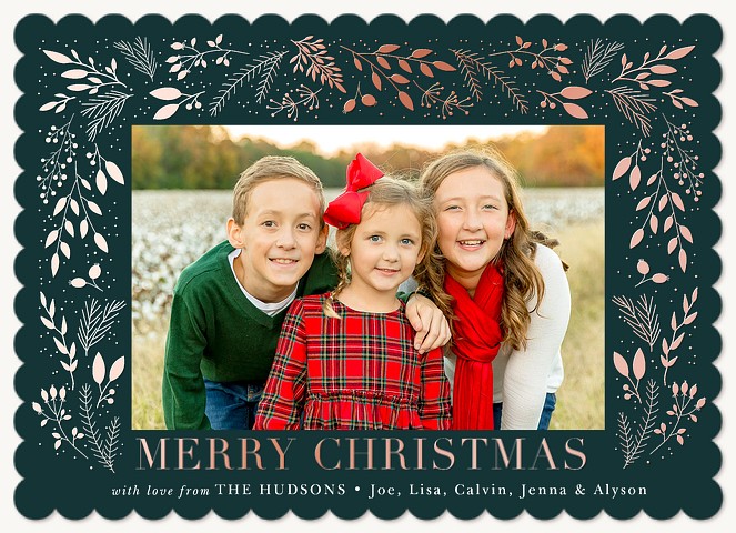 Wintergreen Frame Christmas Cards