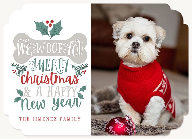 We Woof You Christmas Cards