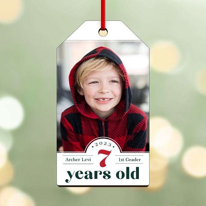 Years Old Personalized Ornaments