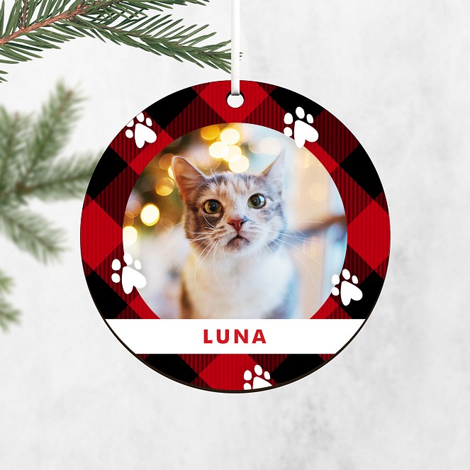 Pet Paws Personalized Ornaments