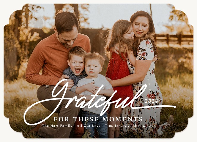 Grateful Moments Personalized Holiday Cards