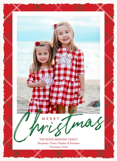 Brilliant Pattern Personalized Holiday Cards