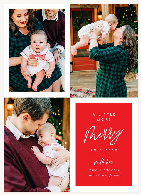 More Merry Personalized Holiday Cards