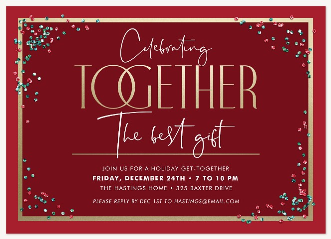 Celebrate Together Holiday Party Invitations
