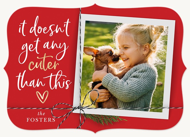Cutest Note Personalized Holiday Cards