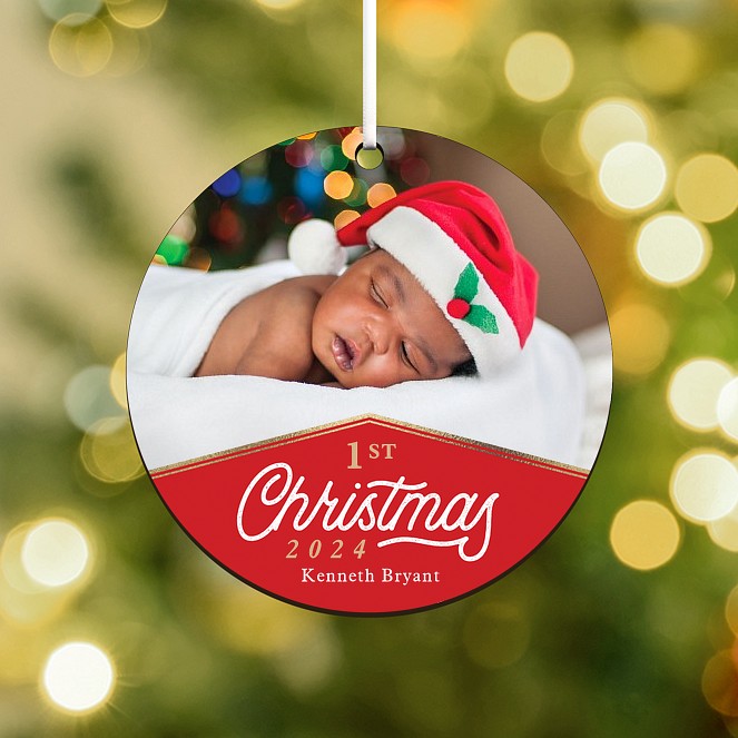 Elegant First Personalized Ornaments